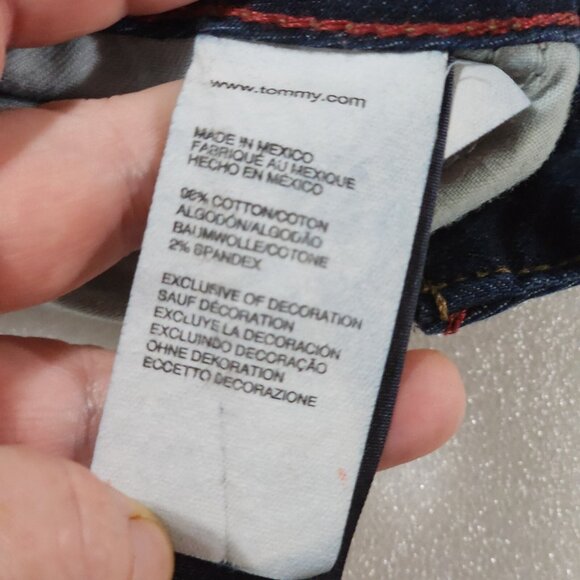 Tommy Hilfiger Freedom Bootcut Denim Blue Jeans Flap Pockets 14R 14 - Picture 4 of 4